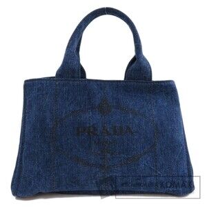 Prada Canapa Tote Bag Denim